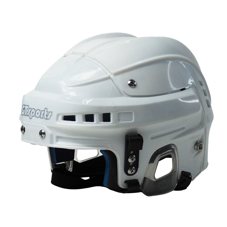 High Quality hockey helmet with chin strap Custom Non-brand Adult White Blue multi-sport ice hockey helmet