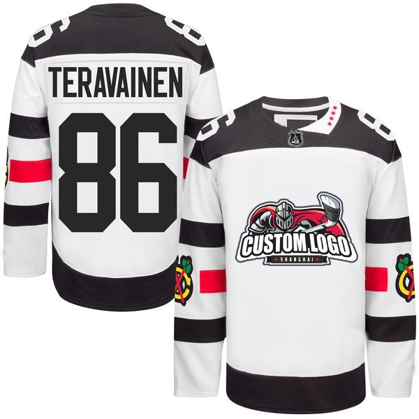 100% Polyester Embroidery Custom Name/Number Hockey Jersey