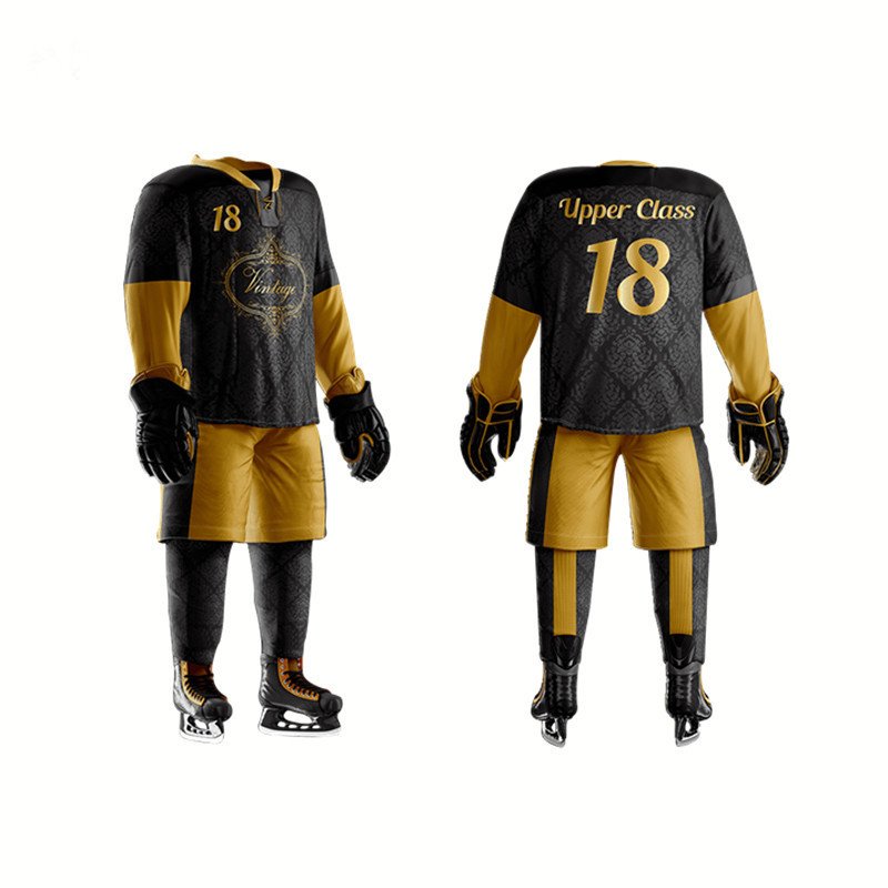 Good quality autumn winter custom made cheap sublimation printing team ice hockey jersey
