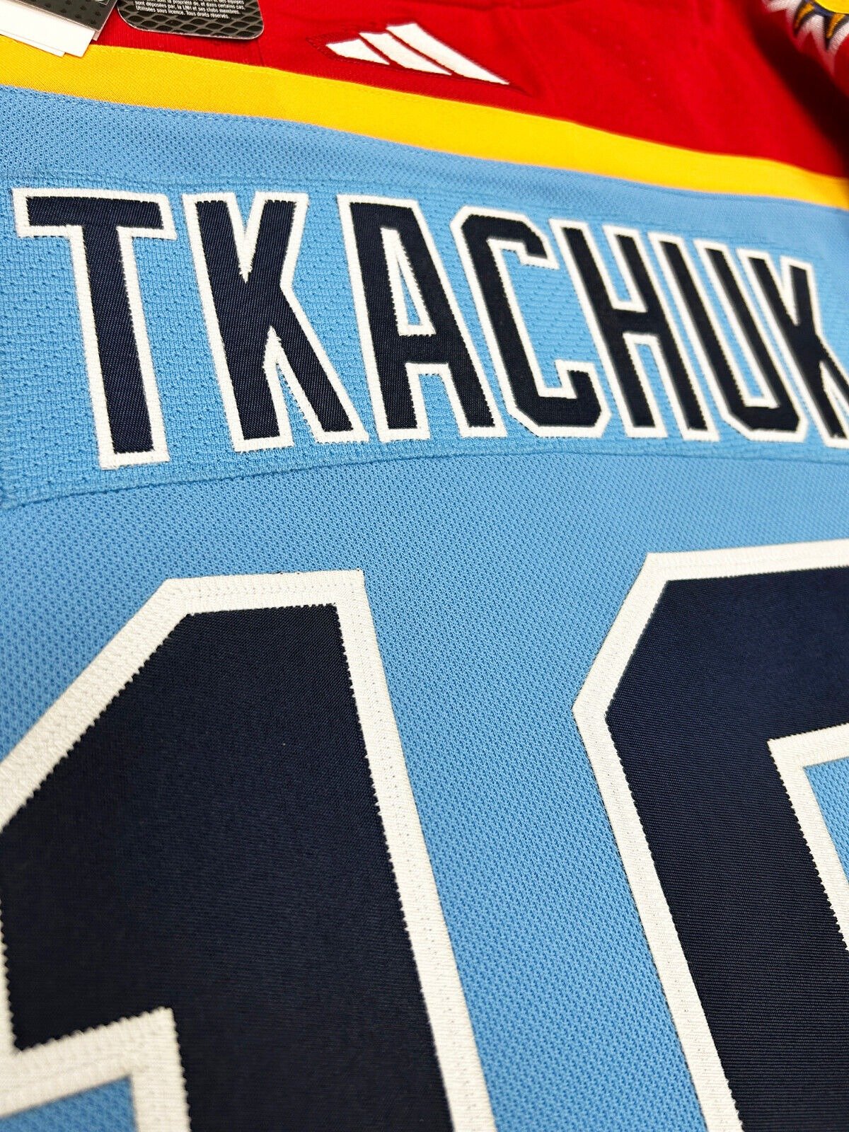 Ready to Ship Florida Matthew Tkachuk Powder Blue Reverse Retro 2.0 Best Quality Stitched Hockey Jersey