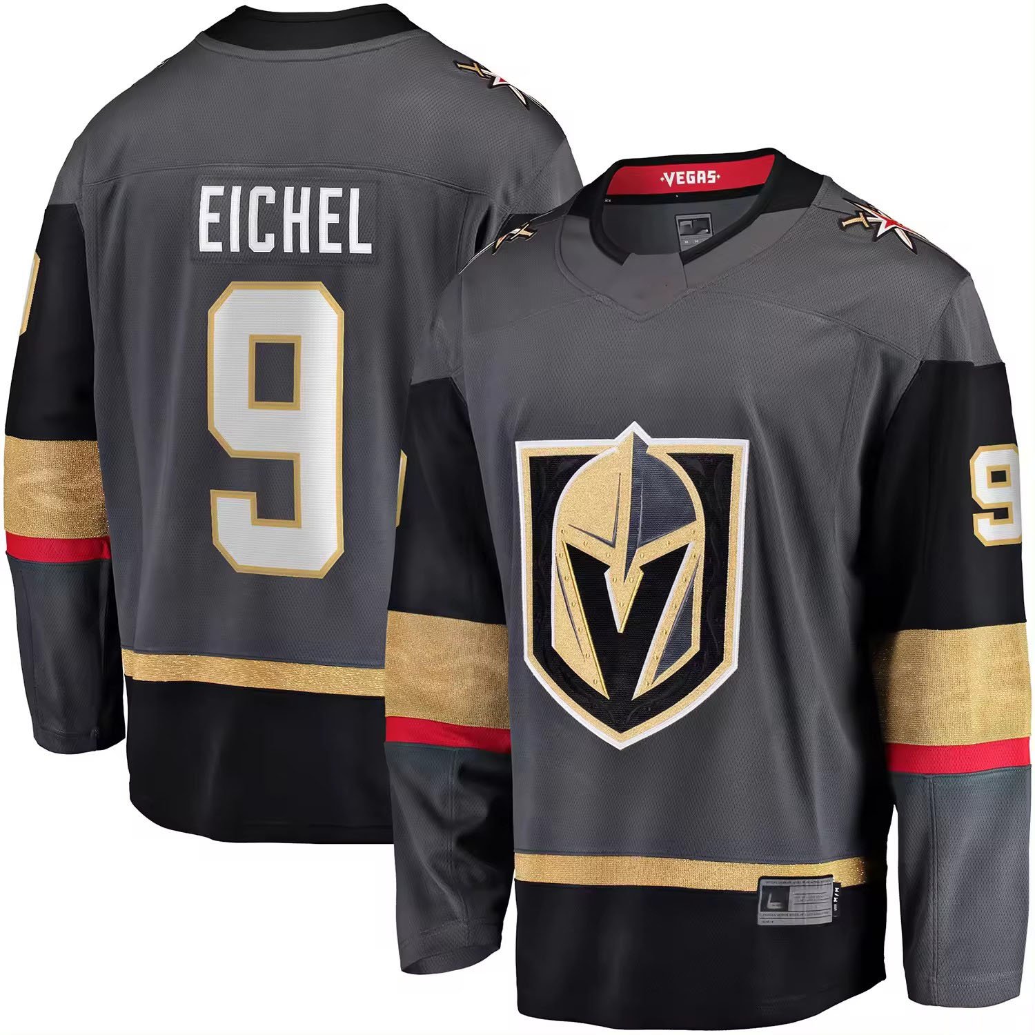 Men's Golden 61 Mark Stone 81 Jonathan Marchessault 9 Jack Eichel 71 William Karlsson Top Quality Stitched Ice Hockey Jersey