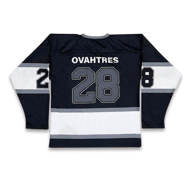 Custom Sublimated Team Logo Ice Hockey Jersey Retro Patchwork Design Street Hockey Jersey