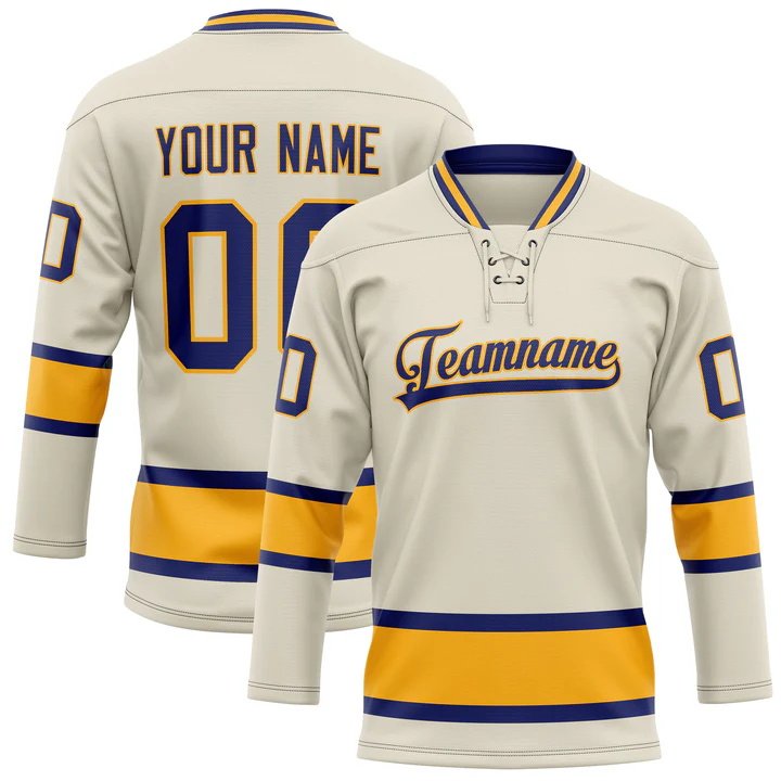 Custom lace neck style team practice hockey jersey multi colors sublimated ice hockey jersey shirts