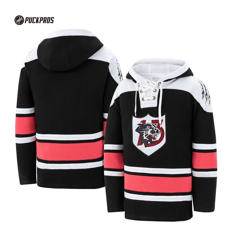 5xl Hockey Jersey Sublimated Stripes Tackle Twill Patches Team Logo Hockey Jersey Custom Embroidery Uniform for Ice Hockey