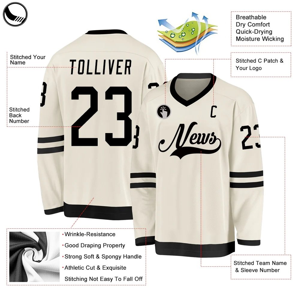 BETHERIVAL Cheap Wholesales 100% Polyester Customized Embroidery Mesh Ice Hockey Jersey