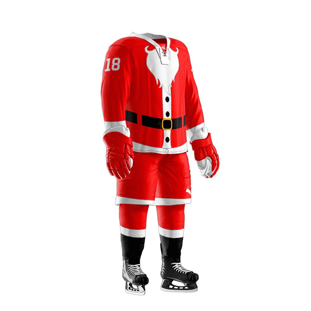 Sports Wear Ice Hockey Uniform Winter Wear Long Sleeve V-Neck Polyester Made Ice Hockey Uniform