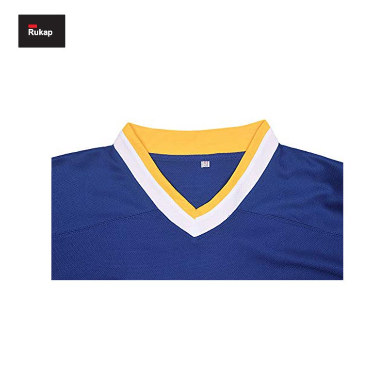 wholesale 100% polyester cheap team blank custom made men new york youth ice hockey jersey