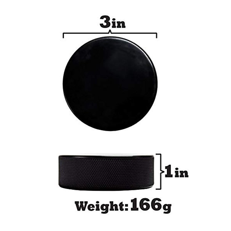 Professional OEM Customized Logo Printing Rubber Ice Hockey Puck Ball