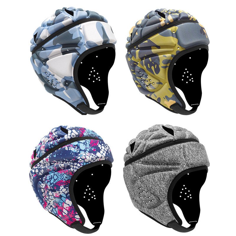 Anti-collision cap adjustable EVA rugby football goalkeeper headgear hockey roller skating helmet