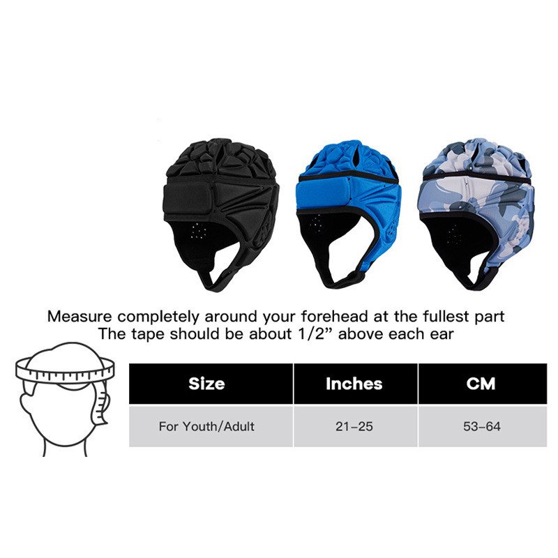 Anti-collision cap adjustable EVA rugby football goalkeeper headgear hockey roller skating helmet