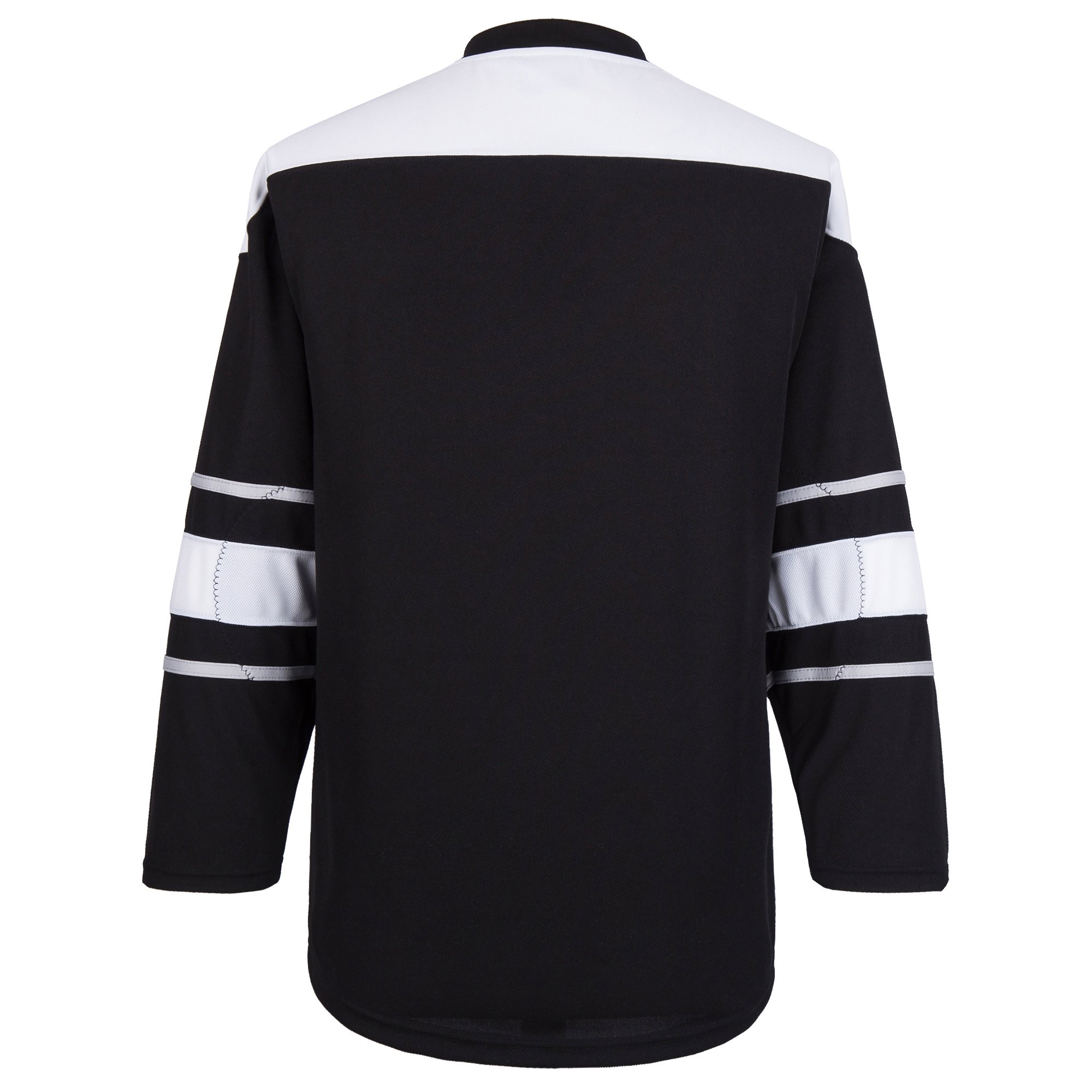 Wholesale 100% polyester cheap sublimation blank lightweight hockey jersey socks black and white