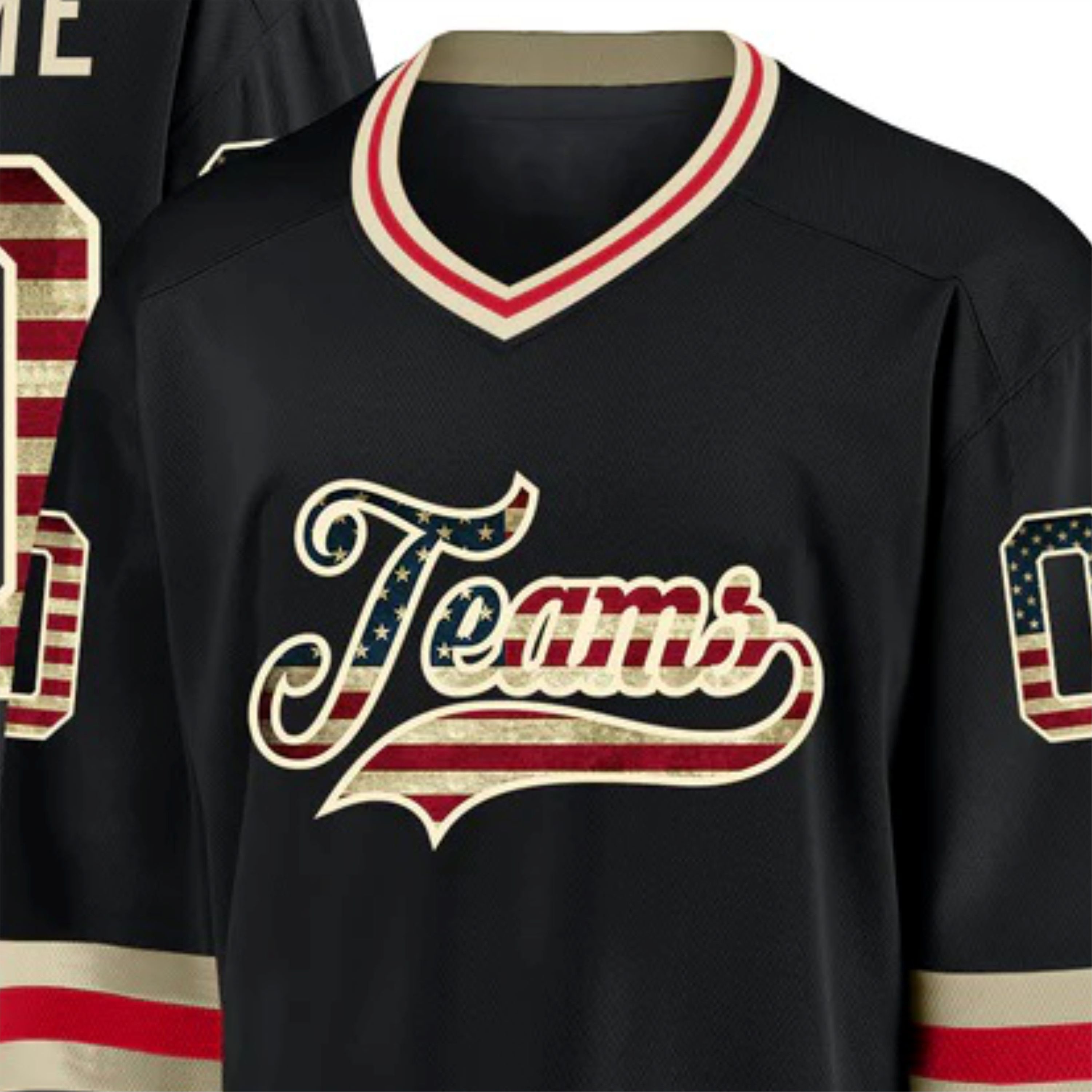 High Quality 100%Polyester Comfortable and Durable Hockey Jersey Stylish Design Ideal for Professional and Amateur Teams