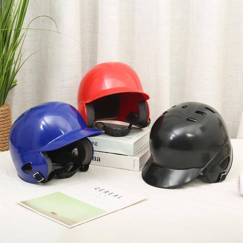 Professional baseball helmet strike the helmet double -ear baseball helmet wearing mask protective cover head protection face baseball ball