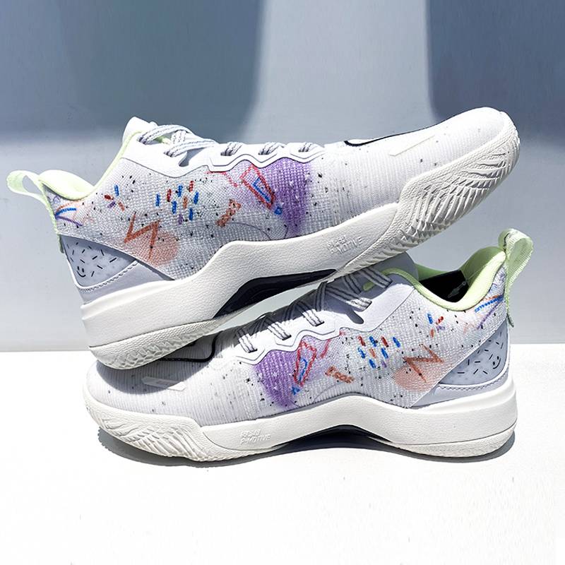 Peak big triangle polar basketball competition shoes men's increased air -breathable non -slip wild sports shoes ET33857A tide