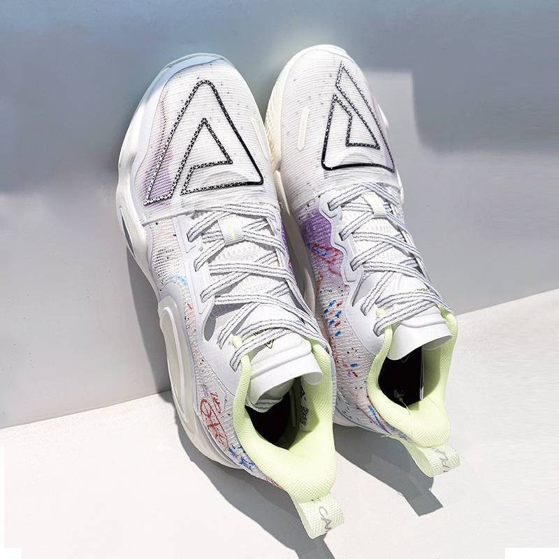Peak big triangle polar basketball competition shoes men's increased air -breathable non -slip wild sports shoes ET33857A tide