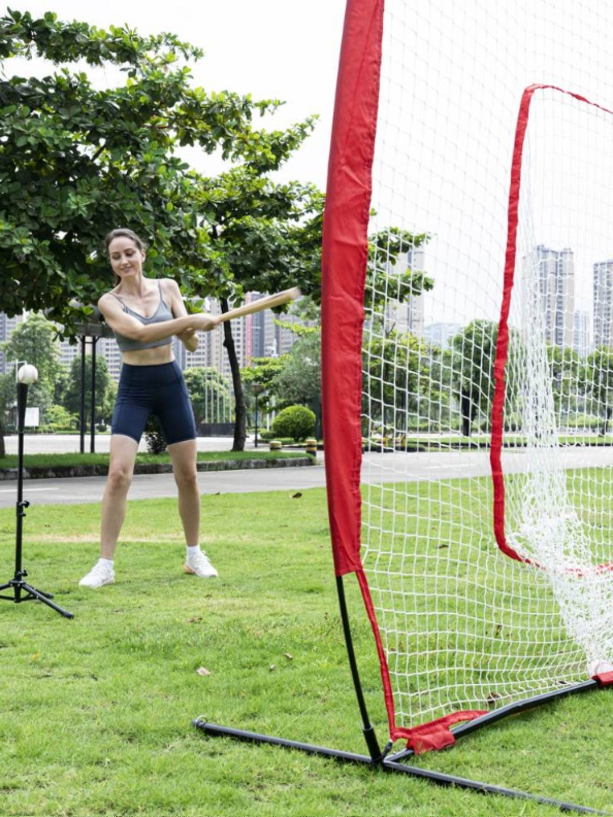 Baseball Practice Network Strike Network Shorebon 7 -foot trichrophores golg blue group built baseball training network Children adults