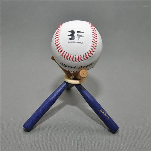 MINI-WOOD BASEBALL BAT-FORMING SOFTBALL SHOWS ON THE Q SHELF FLOOR