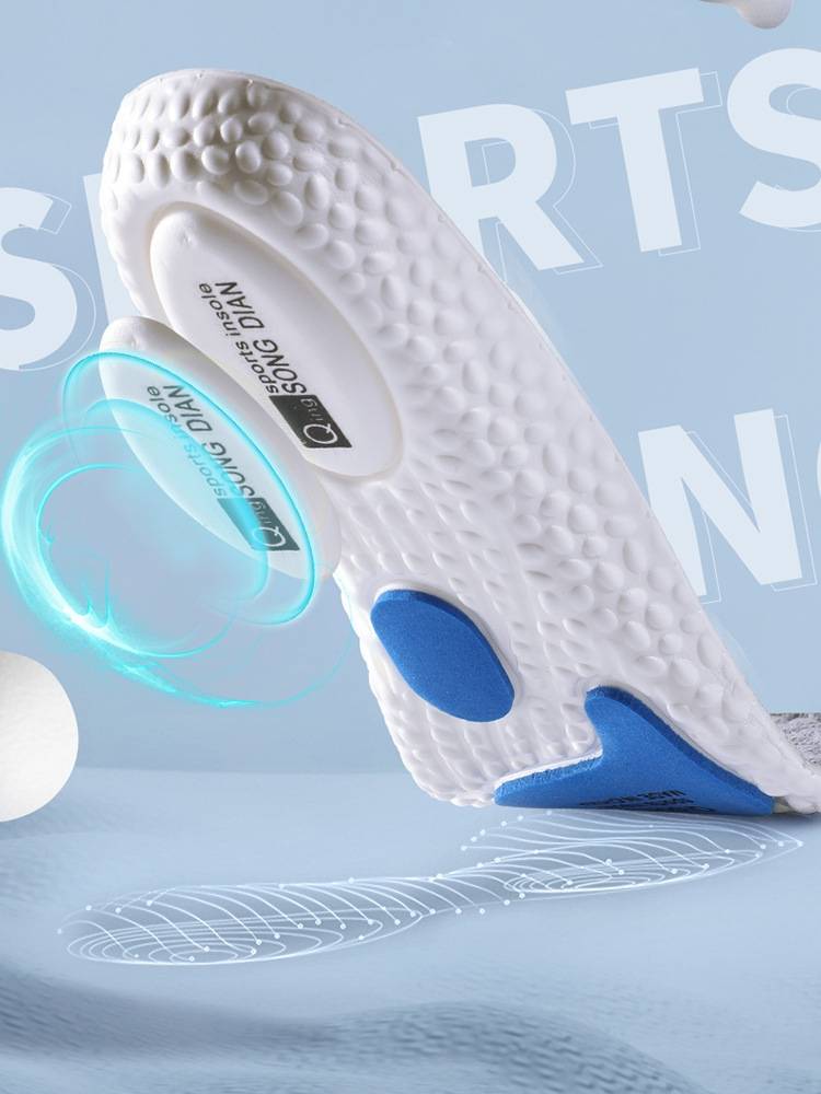 Pyk sports insole Male and women's breathable shock absorption and light bombs professional basketball AJ thickened soft bottom sweat absorption comfortable