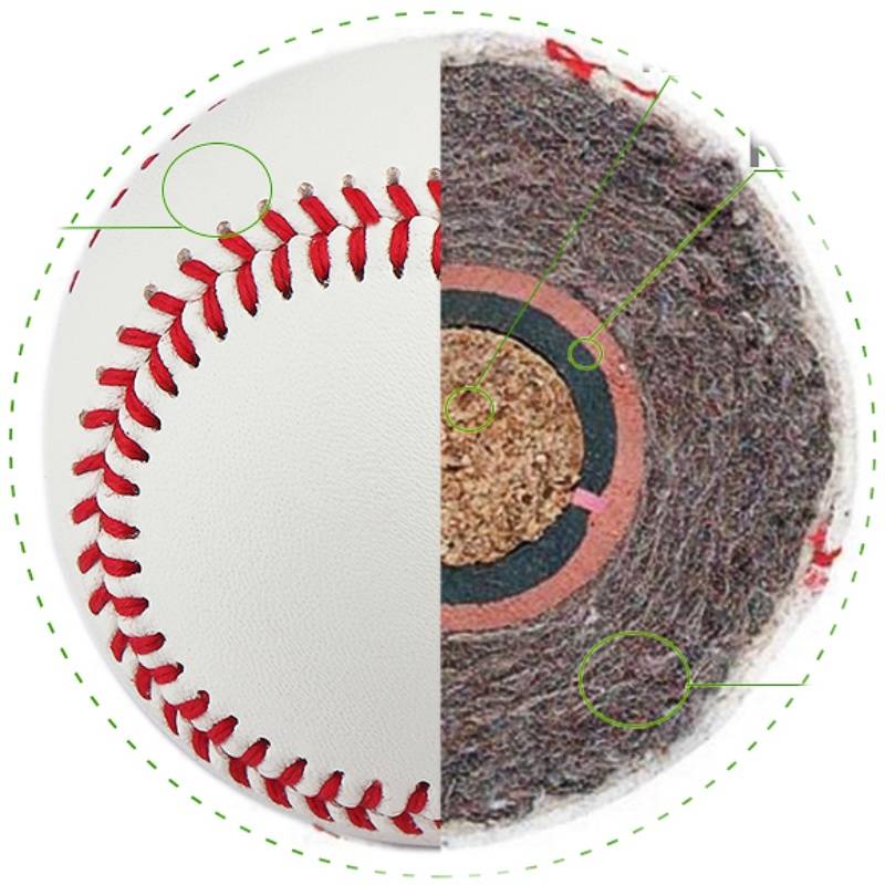 Blank cowhide hard ball