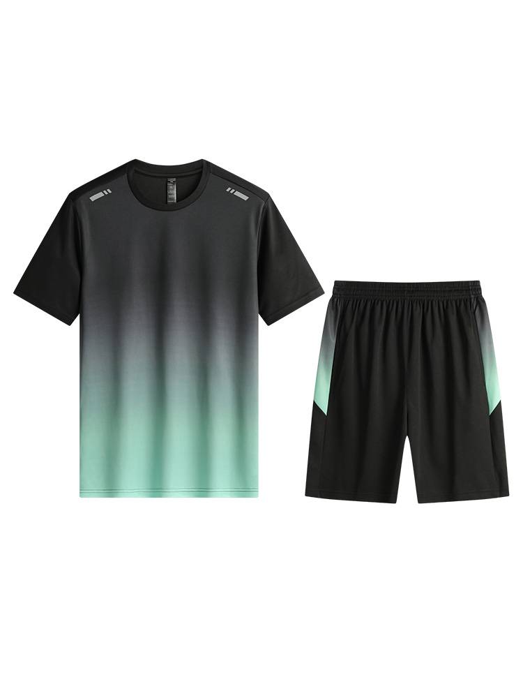Peak official authentic fitness clothes men's short -sleeved summer fast clothes running sportswear men's suits badminton uniforms