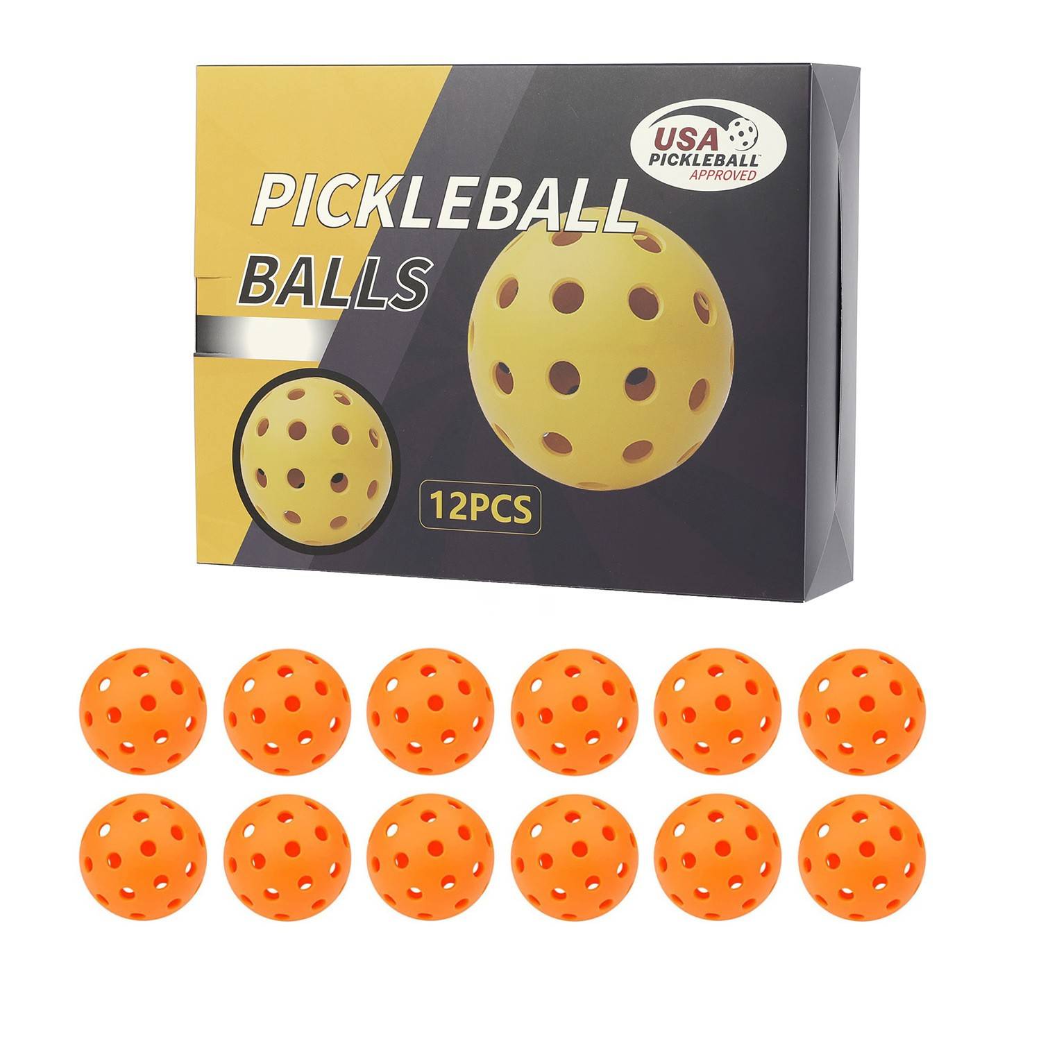 Peick Ball Cave Ball Powder 12 Ball Box Picked Pickleball40 indoor ball 26 -hole outdoor ball