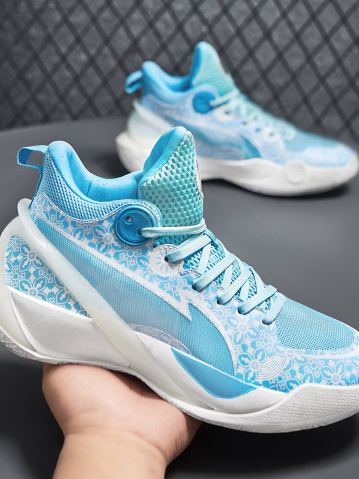 Porkic adaptation speed 10 basketball shoes men's cherry powder 11 shock absorption and actual combat adolescent middle school children students