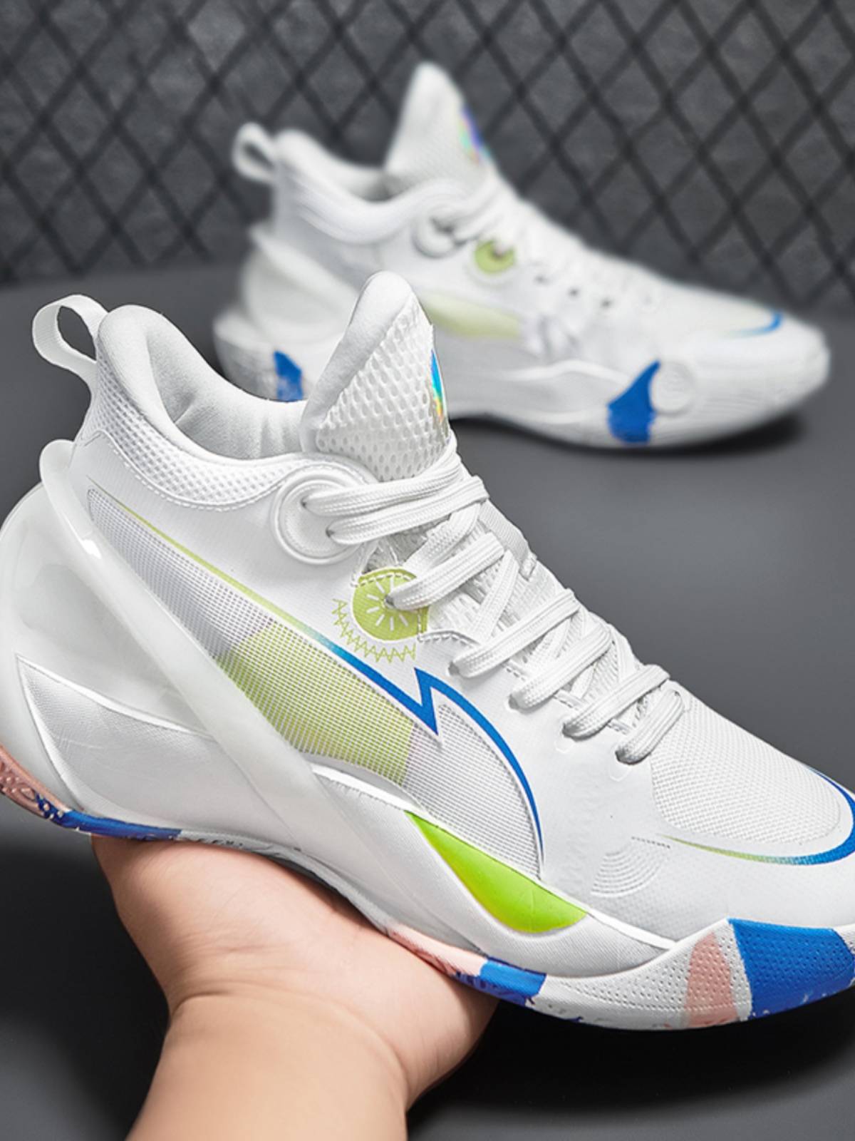 Porkic adaptation speed 10 basketball shoes men's cherry powder 11 shock absorption and actual combat adolescent middle school children students