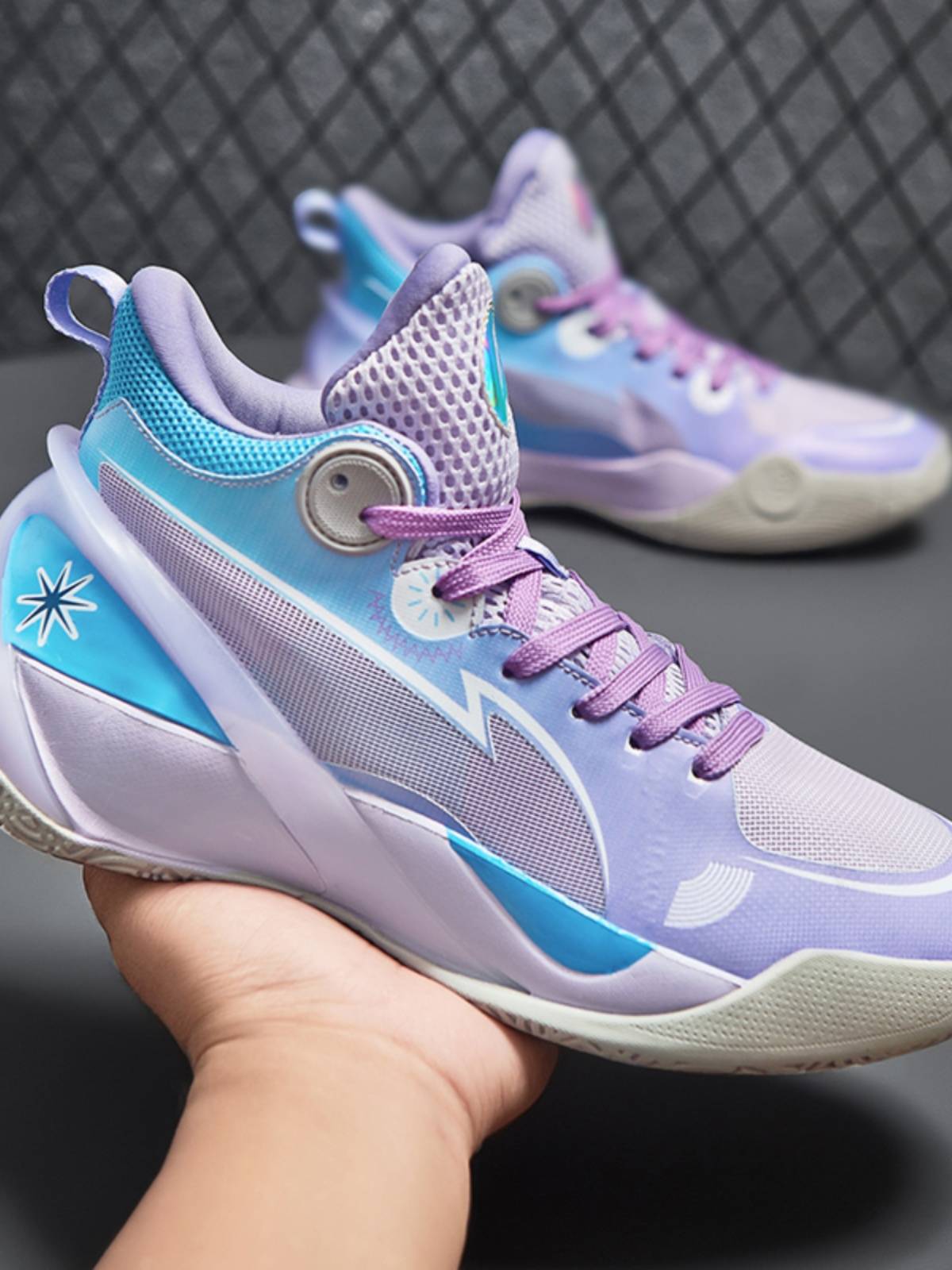 Porkic adaptation speed 10 basketball shoes men's cherry powder 11 shock absorption and actual combat adolescent middle school children students