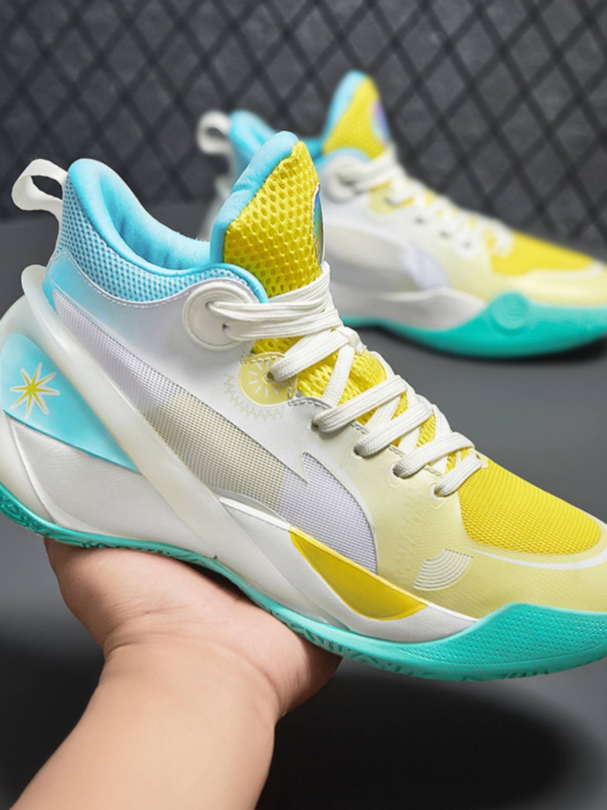 Porkic adaptation speed 10 basketball shoes men's cherry powder 11 shock absorption and actual combat adolescent middle school children students