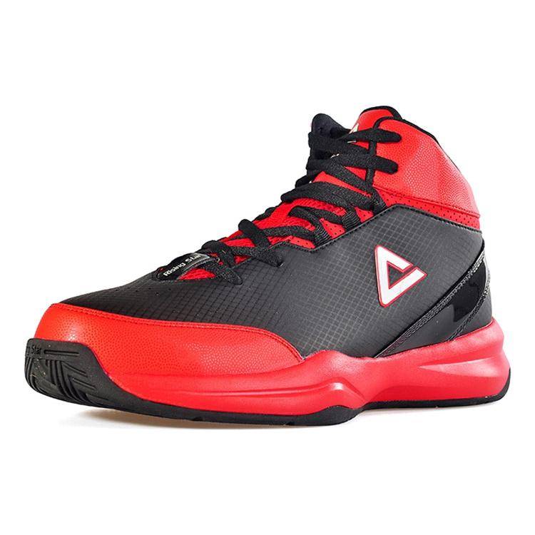 Peak -Puppet new star shock -absorbing basketball shoes men's official authentic sneakers DA054611 Black Red Revolution