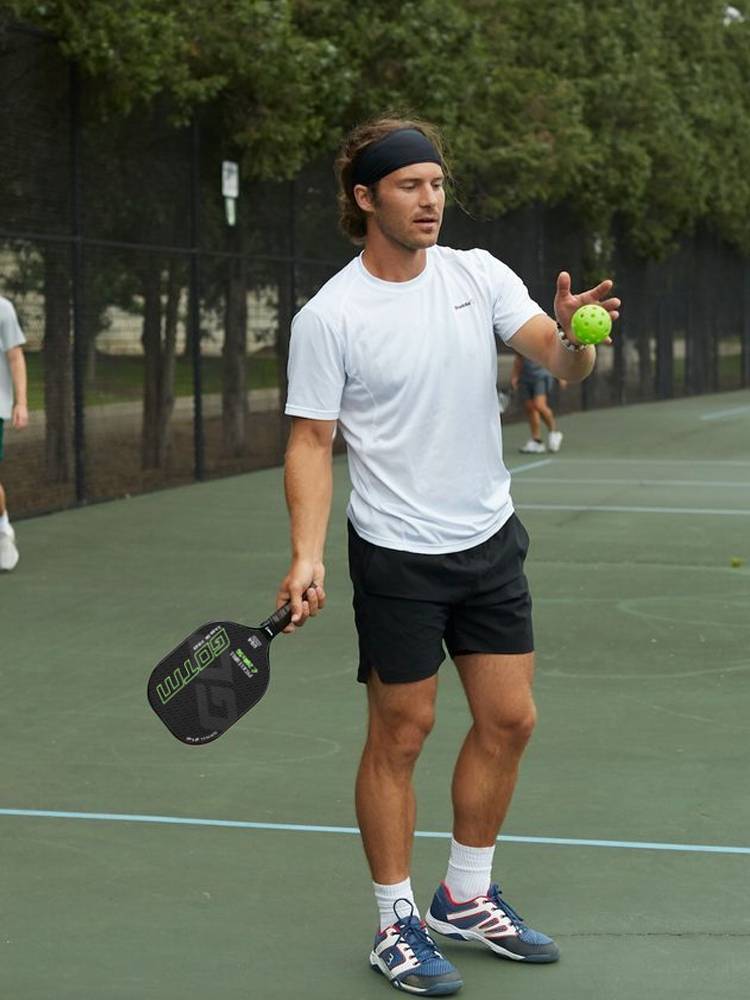 Black tech pike ball game USA international certified Pickleball carbon fibre training