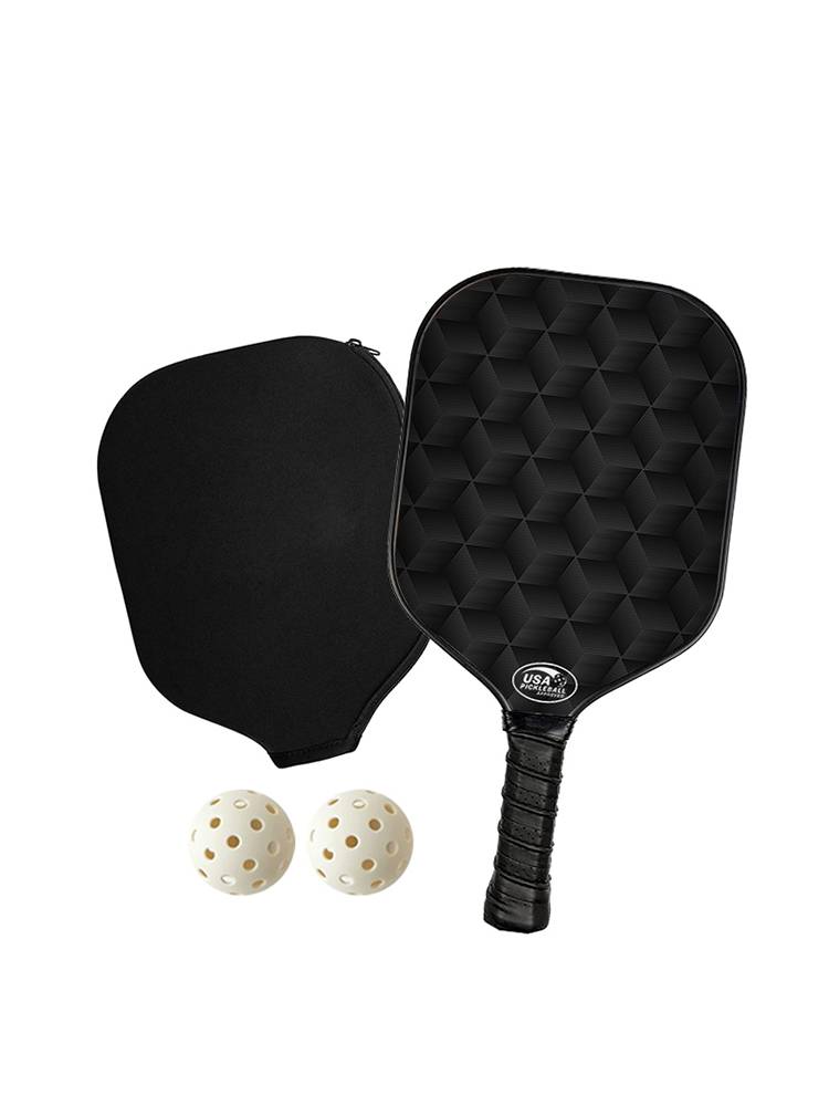 Black tech pike ball game USA international certified Pickleball carbon fibre training
