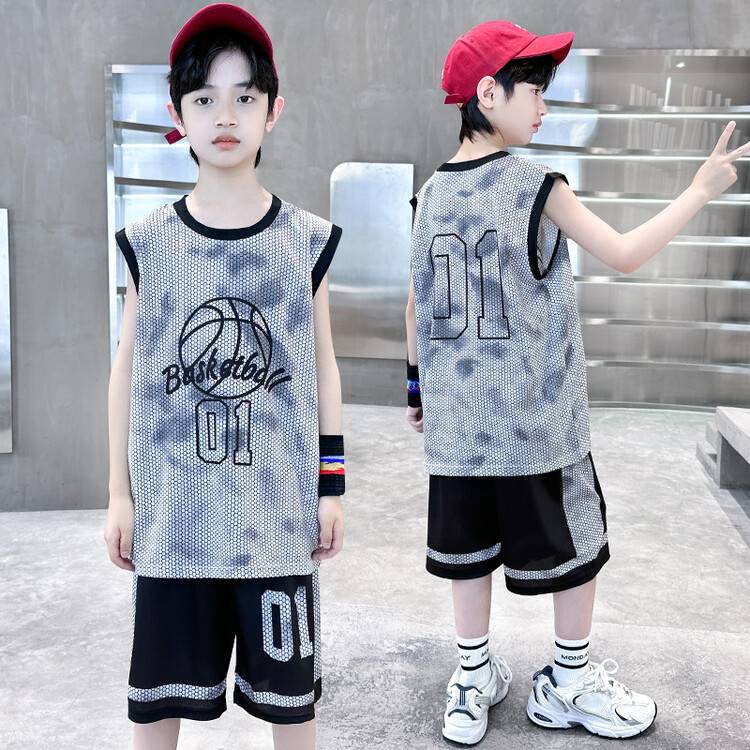 Peak Official Genuine Boats Basketball Uniform No. 1 vest set Children's summer thin -drying training uniforms
