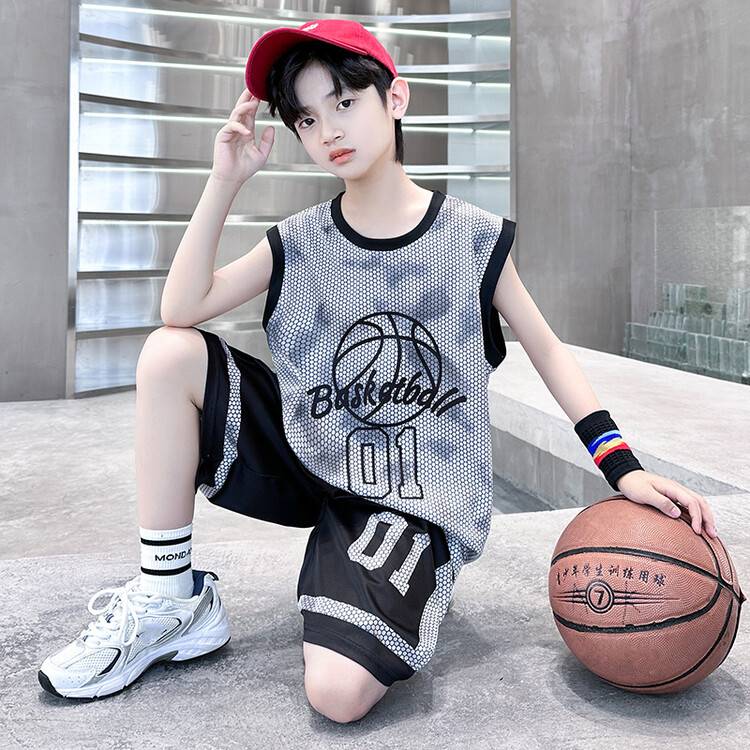 Peak Official Genuine Boats Basketball Uniform No. 1 vest set Children's summer thin -drying training uniforms