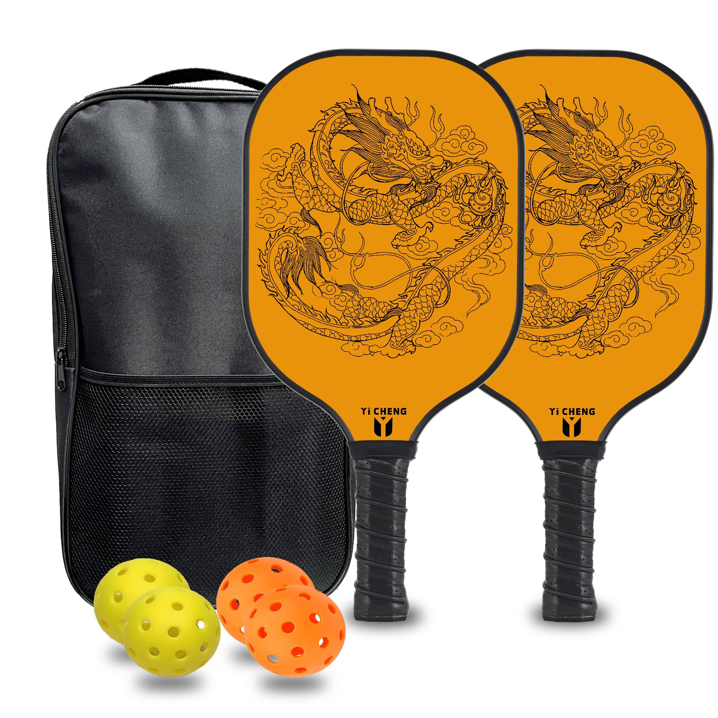 Yicheng Peren Person Picklebal Glass Fiber Personality Super Light Men and Women Double Competition Training Set