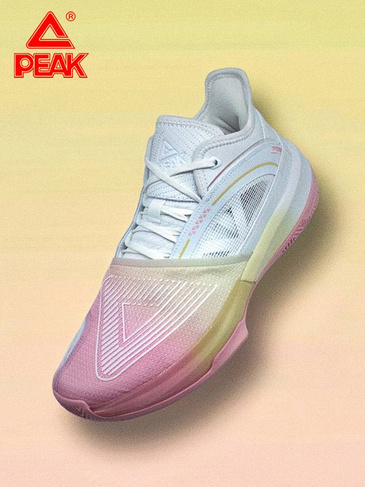 Peak Great Triangle Basketball Shoes Men's Vekins Sakura Powder Taiji men's shoes actual sports ball shoes children