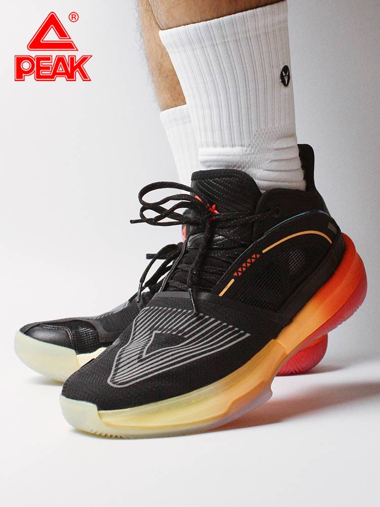Peak Great Triangle Basketball Shoes Men's Vekins Sakura Powder Taiji men's shoes actual sports ball shoes children