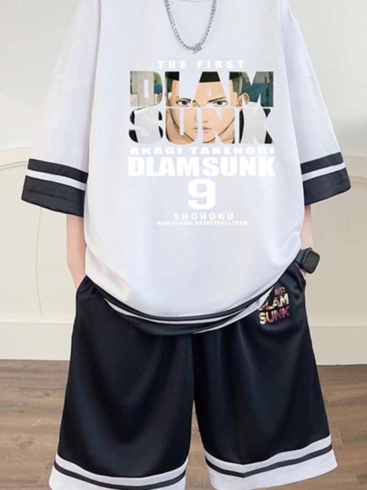Anta adapt to young people ice silk T -shirt boys junior high school students basketball clothes short -sleeved shorts sports suits