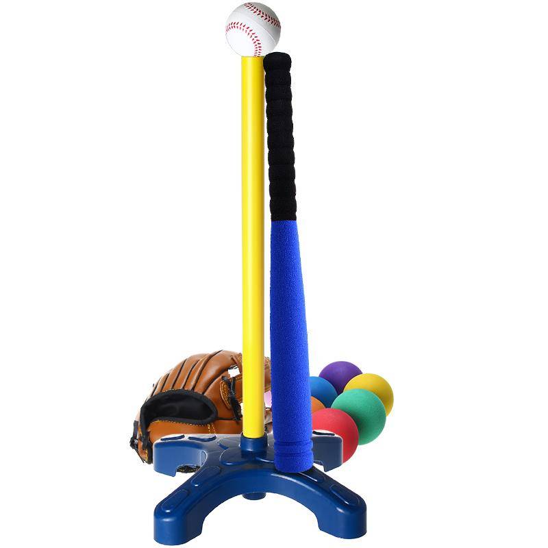 Children's soft baseball stick rod gloves holder suite Kindergarten primary school student franchiseball training device equipment toys