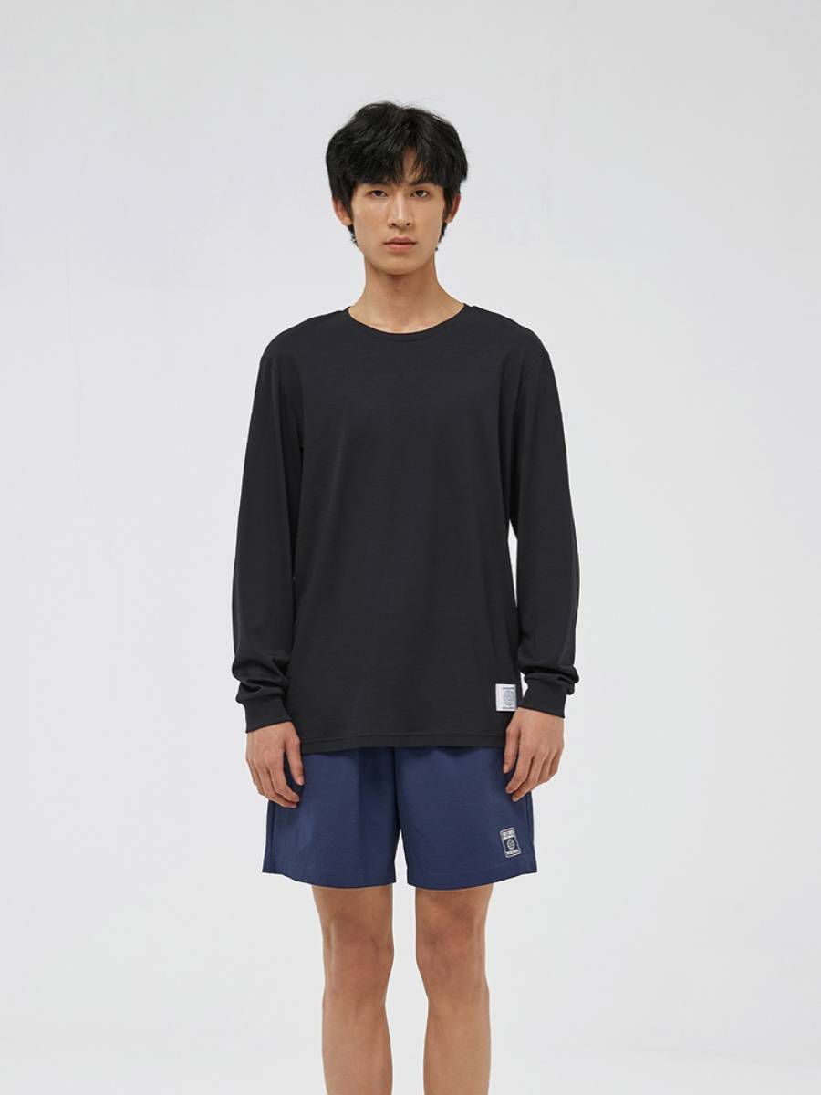 SKECHERS Skekic Ball series men's round neck, hygroscopic speed dry, comfortable sports top P324M017
