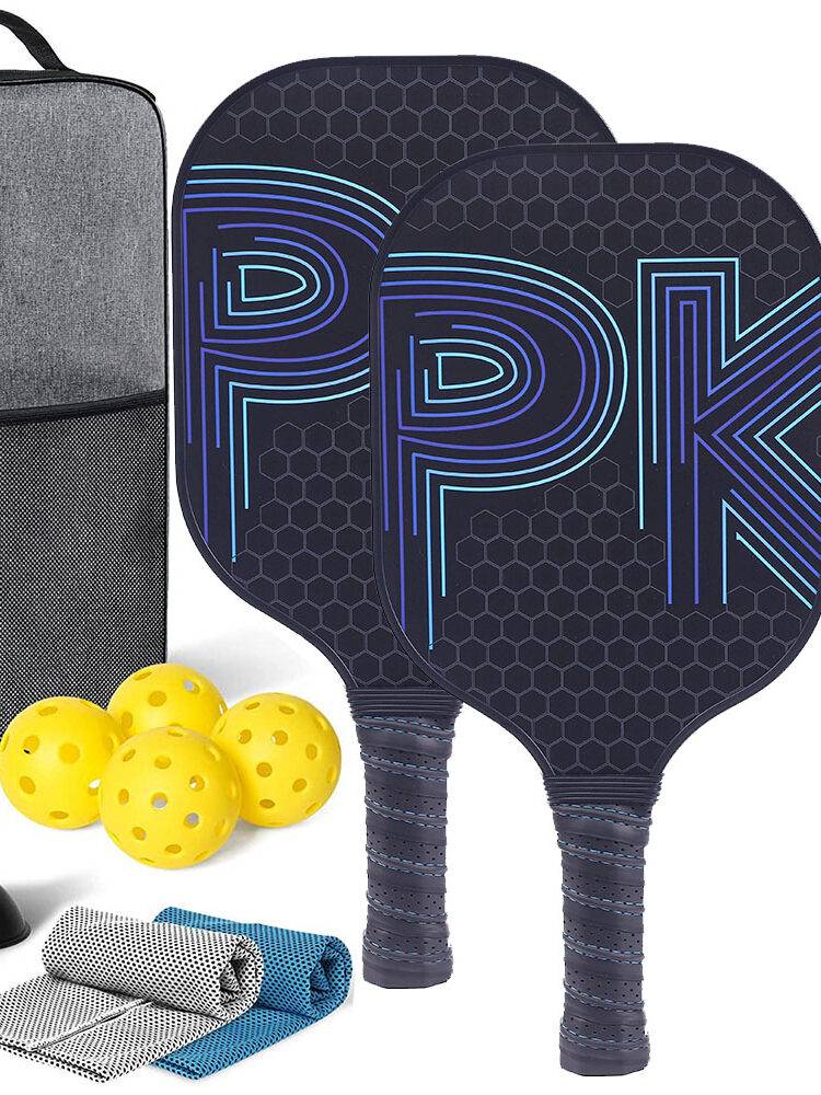 Pickleball ball racket set carbon fiber professional carbon cloth fiber high -end player manufacturer supply
