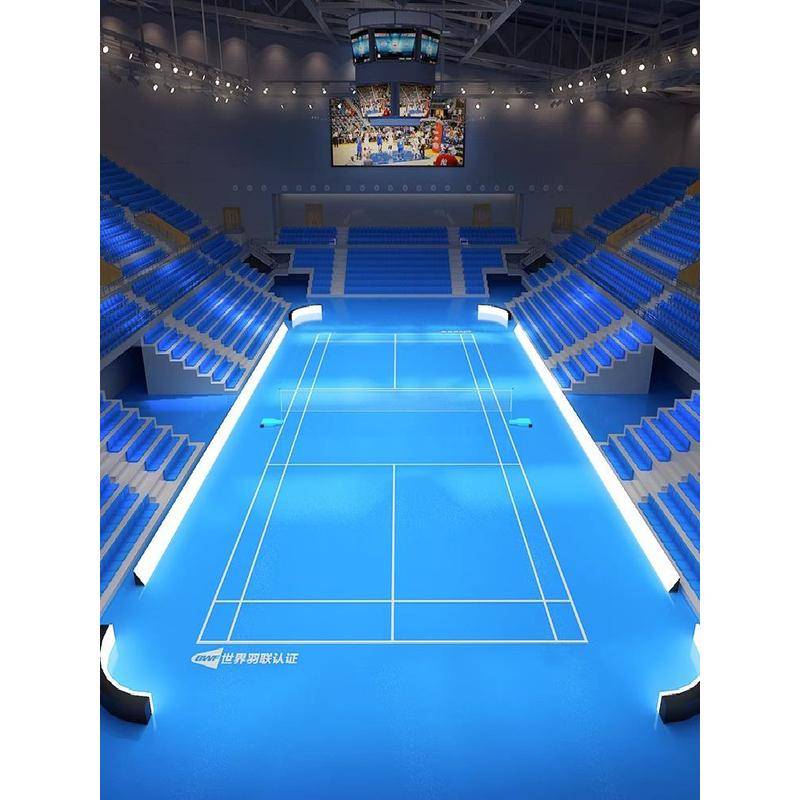 Indoor air volleyball special sports ground glue motto feather ball venue rubber pad ball PVC plastic floor