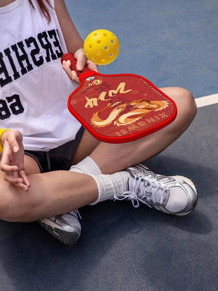 Tenglong carbon fiber scrub ball racket racket Chinese red glass fiber pee racket professional sports board