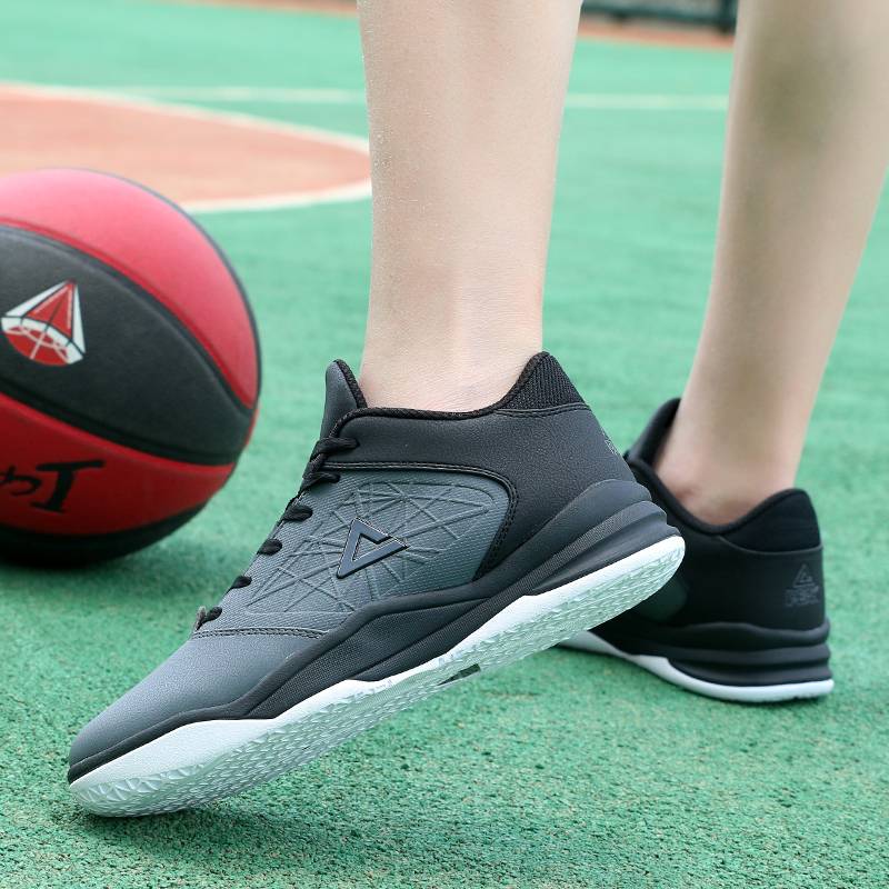 Pyk basketball shoes men's shoes in summer, abrasion, shock -absorbing anti -slip and breathable sports shoes Student men's low competition boots