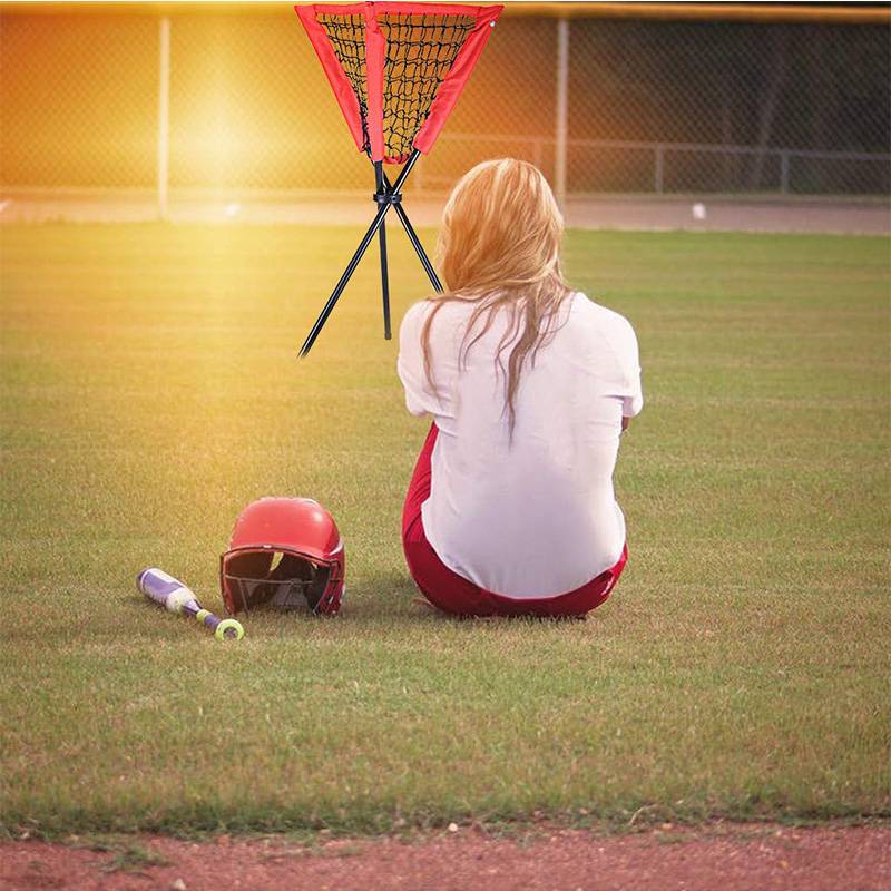 Portable baseball pocket network pocket Ball triangle set ball rack collection ball basketball simple storage baseball baseball group