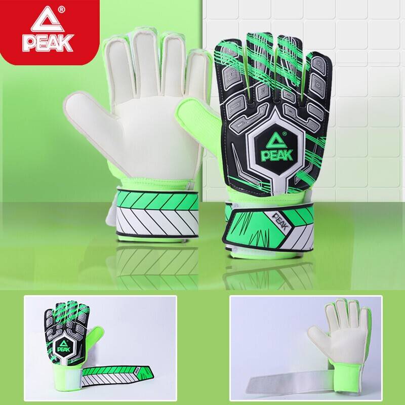 Pork football goalkeeper gloves professional goalkeeper children and elementary school students use finger protection equipment training sports wear resistance