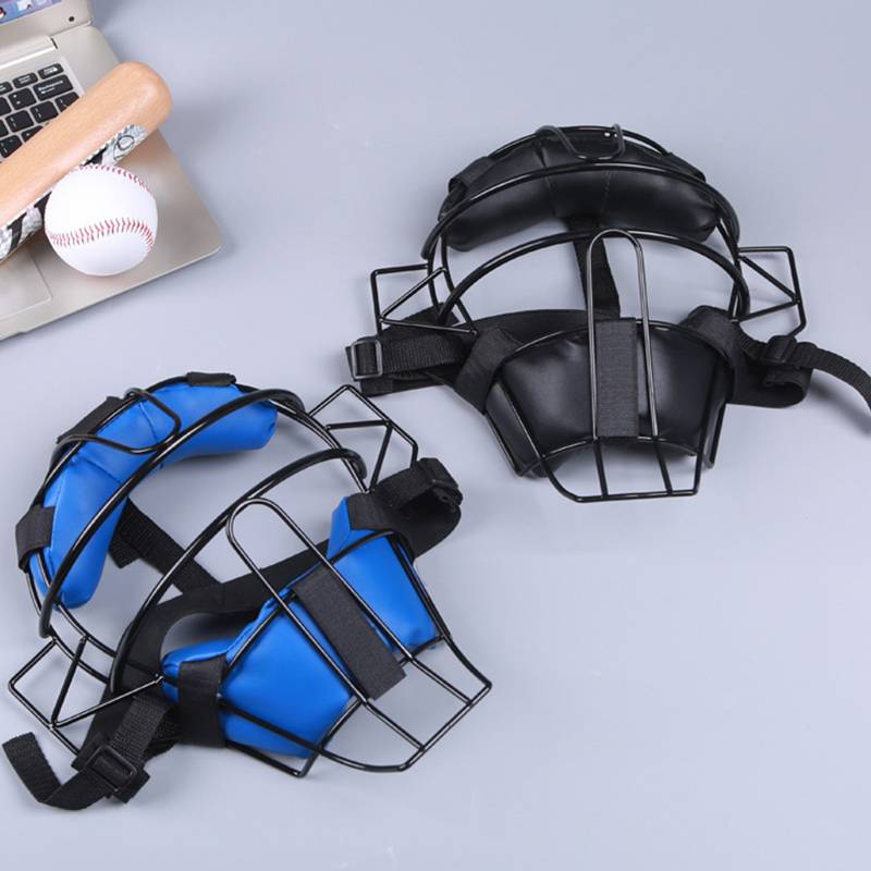 Professional baseball helmet Children face protection helmet training competition double -ear mask protective cover head baseball ball