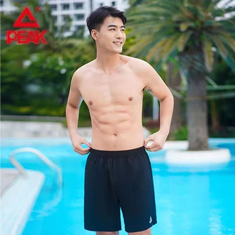 Peak sports shorts men's running fitness fast dry tide leisure five -point loose training ice silk beach basketball pants