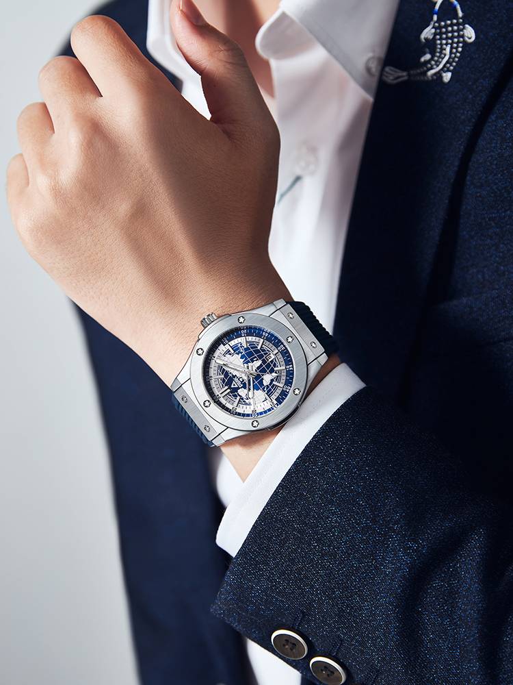 Peak Genuine Men's Watch Star Dial Mechanical Watch Men Student Student Tide Sports Waterproof High -level Sensing Watch