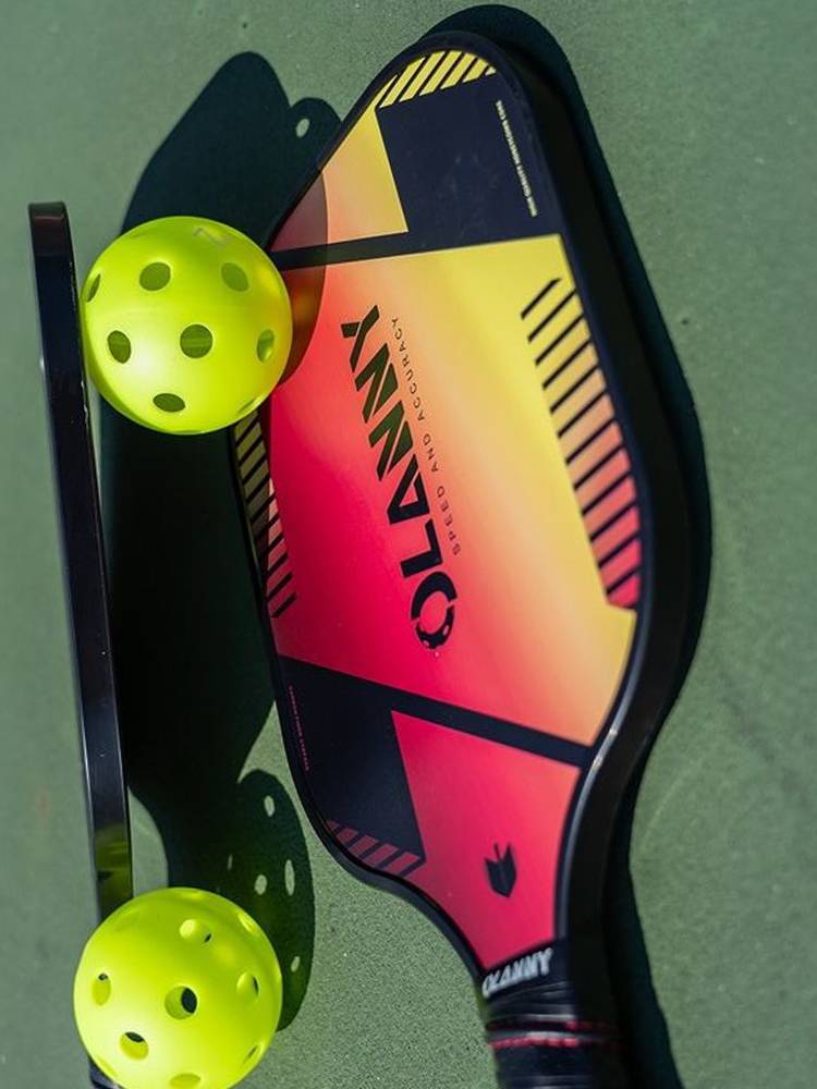 Olanny colorful four -color beginner Pork racket student glass fiber honeycomb core ball racket board